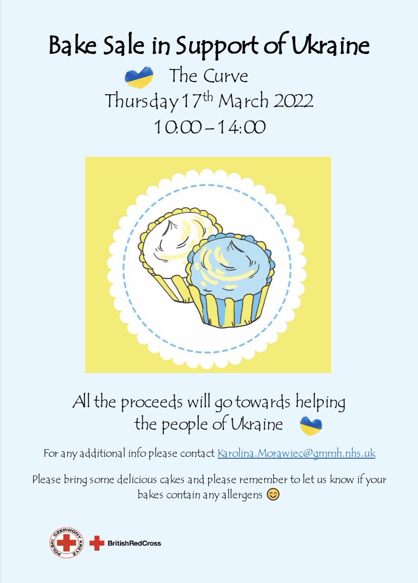 SweetCarolineKM's tweet photo. 💙💛  💙💛 💙💛  
#togetherGMMH #goodcause #HelpUkraine #teamwork #together #help #cake #bake @SweetCarolineKM @KMCateringTeam @linzq28 @GMMH_NHS 💙💛 💙💛 https://t.co/rZVSpYnl1M