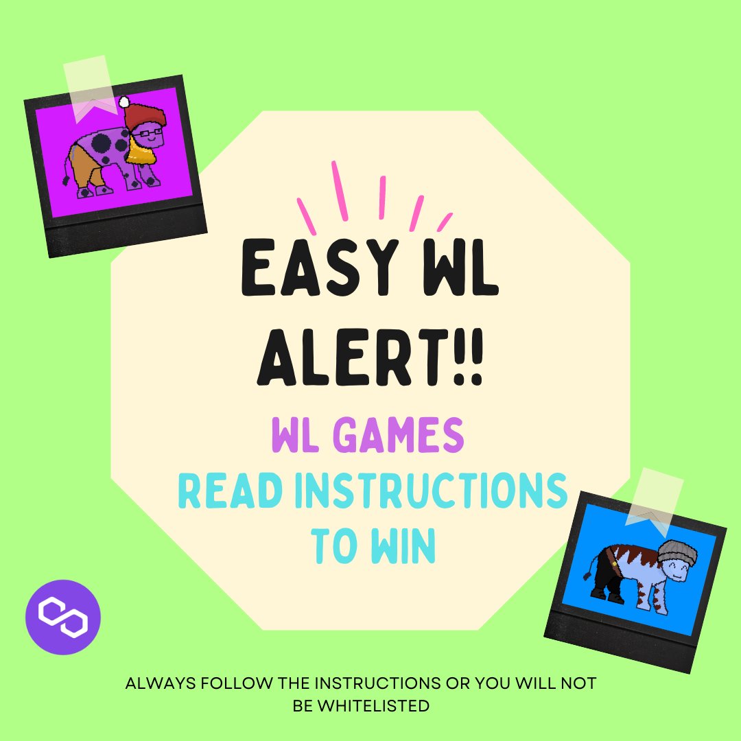 CowsNice's tweet photo. EASY WL! 🏆

WL games are starting from now until pre-sale day 🌻

STARTING NOW:
Tag as many people as you can, if a lot of them respond, all of you get WL!
#NFT #NFTs #NFTCommunity https://t.co/aXGXNsS23E