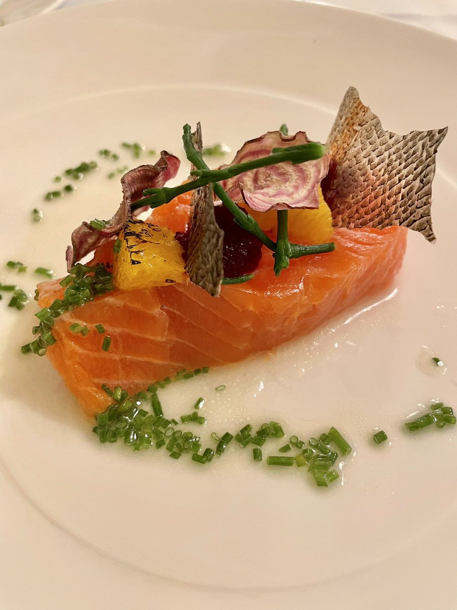 - #GIN CURED SEA #TROUT - 
Beetroot, Torched Orange, Samphire

Just a taste of our #gourmet menus..

Contact us here to discuss your
#PrivateDining Occasion

TheTreasuryPrivateDining.com
Info@thetreasuryprivatedining.com
07926 671392
#Cheshire