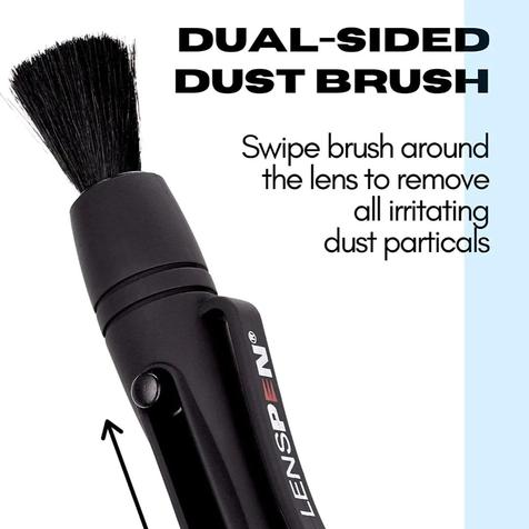 lenspen's tweet photo. Did you know that our patented specially designed brush is the very first step to our LensPen cleaning magic?
Use the brush to remove any debris or particles from the surface you are cleaning BEFORE you clean with the cleaning tip end.
#lenspen #sportoptics #cameragear #clean https://t.co/VABi7ctOhW