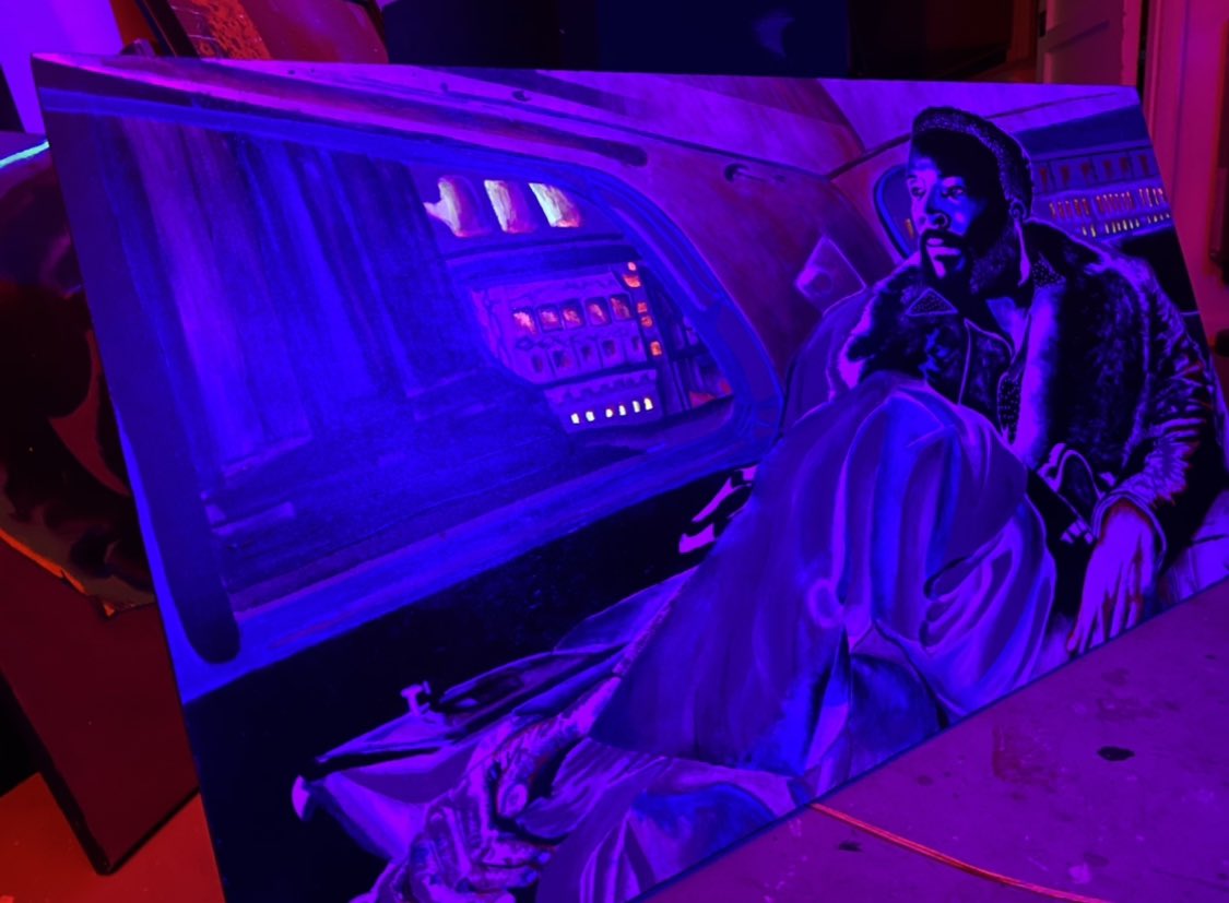 InvertTheWorld's tweet photo. All #InvertTheWorld physical pieces glow under black light. The inverse of light inverses the art. No spectrum will mute creating. #InvertTheWorld. https://t.co/TJZNMSeuq0