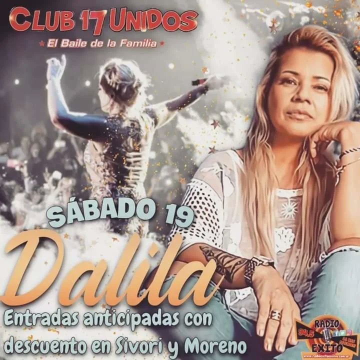 #Dalila vuelve a Bs As : 
♦️Viernes 18 de Marzo  llega a :
🔥La Cueva del Oso - San Justo.
🔥Shopping Los Nogales - Tristán Suarez.
🔥El Torna - José C. Paz.
♦️Sábado 19 de Marzo:
🔥Club 17 Unidos - Campana.
🔥Skylab - Tigre.
🔥Rkt - José C. Paz. 
Y vos,dónde vas a estar ?🎉🎉🎉
