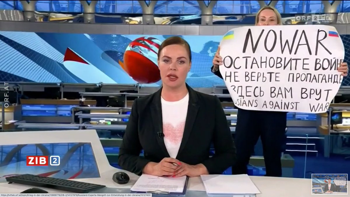 zitate_eu's tweet photo. Diese Frau MUSS mit allen Journalisten-Preisen der Welt ausgezeichnet werden. In der meistgesehenen Nachrichtensendung Russlands tritt sie Putins Wahnsinn entgegen. Unfassbar mutig! @vanderbellen  @NicolaWerdenigg @HBrandstaetter @chmelar_dieter @EukeFrank @corinnamilborn https://t.co/urug4vMknd