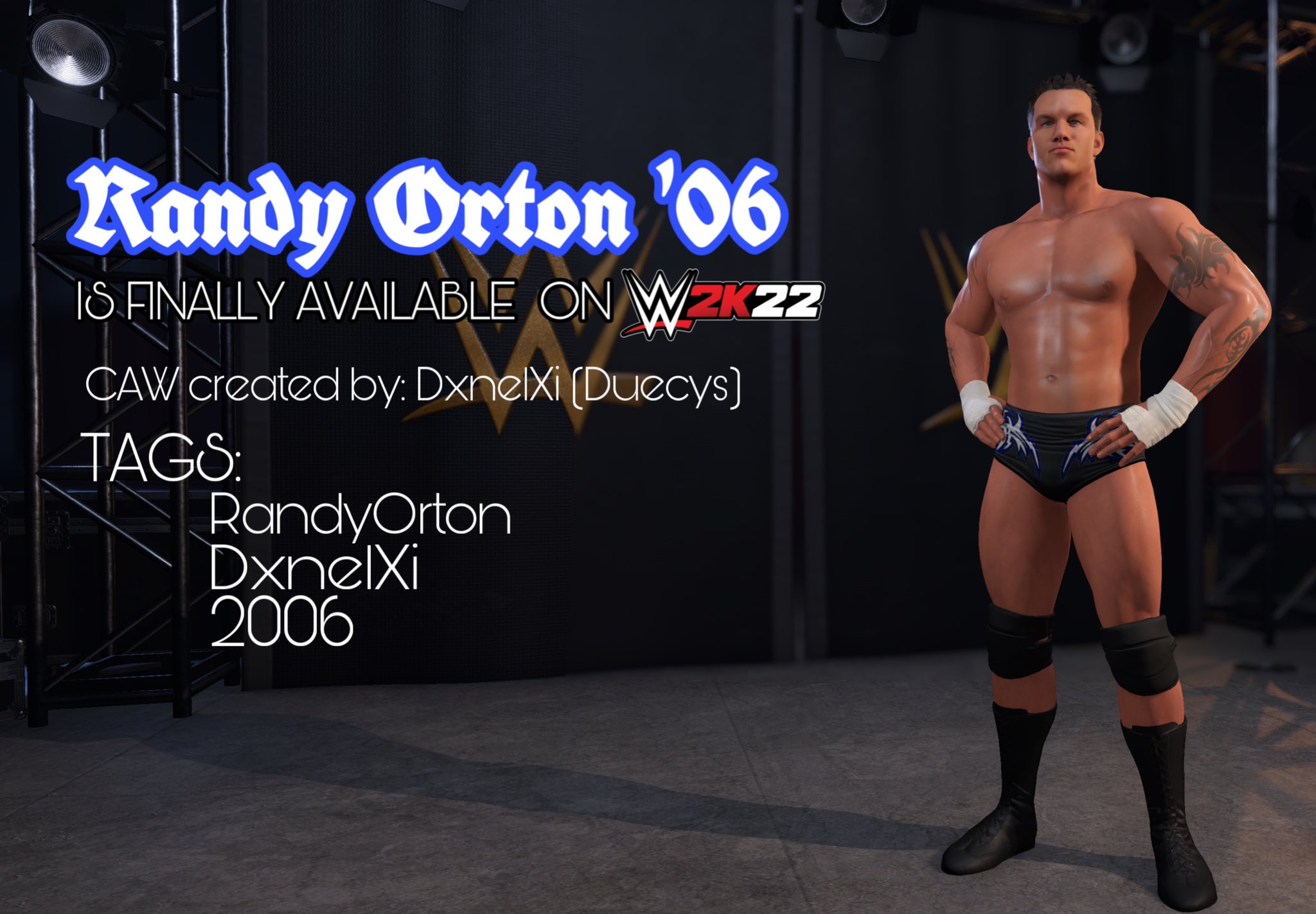 Hidden Randy Orton 06 in WWE 2K22 or just a caw/mod? (From Joe Mashups  twitter) : r/WWEGames