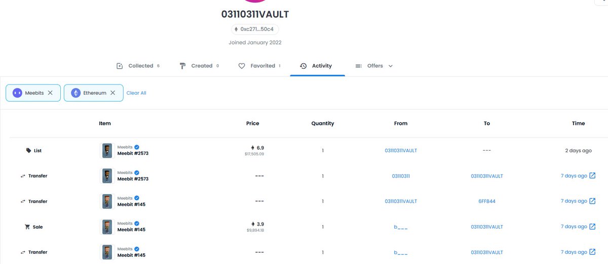 NFTethics's tweet photo. Dear @LesleySilverman, as the Head of Digital Assets at UTA and formally representing Larva Labs' IP, did you think it was appropriate for you to purchase 2 Meebits 9 days ago? What does @unitedtalent think about employees that use insider information to gain an unfair advantage? https://t.co/LPUxcInUmK