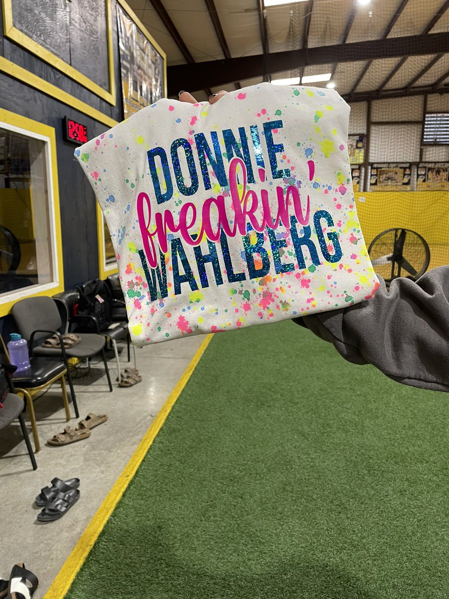 Originalnumber9's tweet photo. @DonnieWahlberg when in Nashville look for this TShirt. It will be my daughter. She is your #2 fan. I am #1!! She will probably disagree. ❤️ https://t.co/zRzNiAIXdX