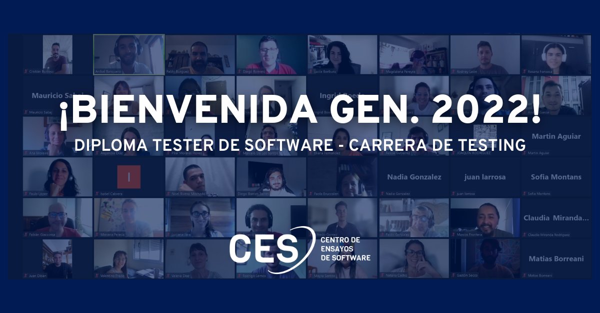 ces_com_uy's tweet photo. ¡Estamos super felices! 😀
Hace instantes finalizó la videoconferencia de bienvenida a la generación 2022, con nuevo récord de estudiantes: ¡100 en un solo inicio! 🤯
¡Les deseamos los mayores éxitos!
#softwaretesting #testing #carreradetesting #ces18años #expertosentesting https://t.co/8OBHjq7OMM