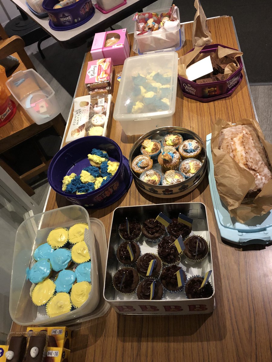 1stDidsbury's tweet photo. Last week we asked the Guides how they wanted to help those affected by the crisis in Ukraine, and a bake sale for the @wagggsworld appeal was by far the most popular suggestion!

Lots of fab bakes and £226.15 raised! 🧁 🥳

@Girlguiding_NWE @Girlguiding https://t.co/Svki6Bamz5