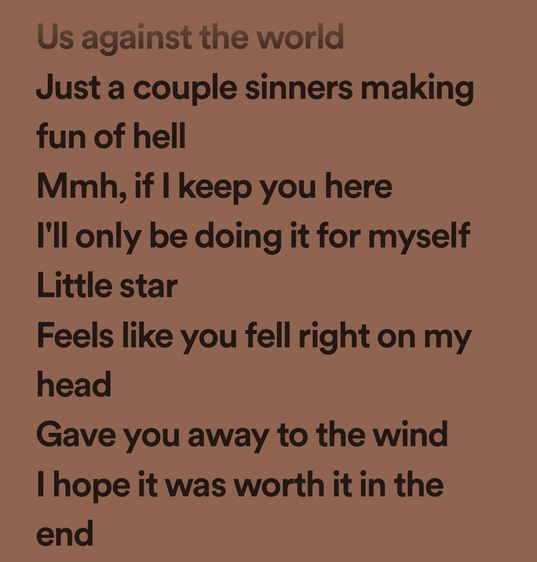 these lyrics reminded me of cassunzel so I thought I'd share ♡