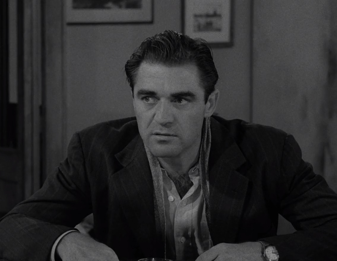TheNightGallery's tweet photo. "You're looking at Mr. Fred Renard, who carries on his shoulder a chip the size of the national debt. This is a sour man, a friendless man, a lonely man — a grasping, compulsive, nervous man." 

#ZoneIntros #S1E12

Twilight Zone's "What You Need" stars Steve Cochran. https://t.co/tadX2TfBeT