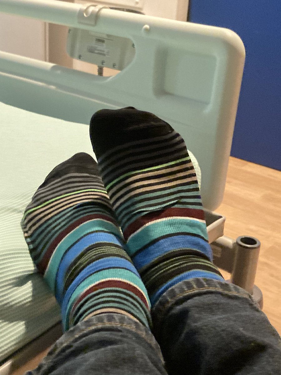 Thank you for all the good wishes - here are some snazzy socks. I don’t feel too bad in myself at the moment.