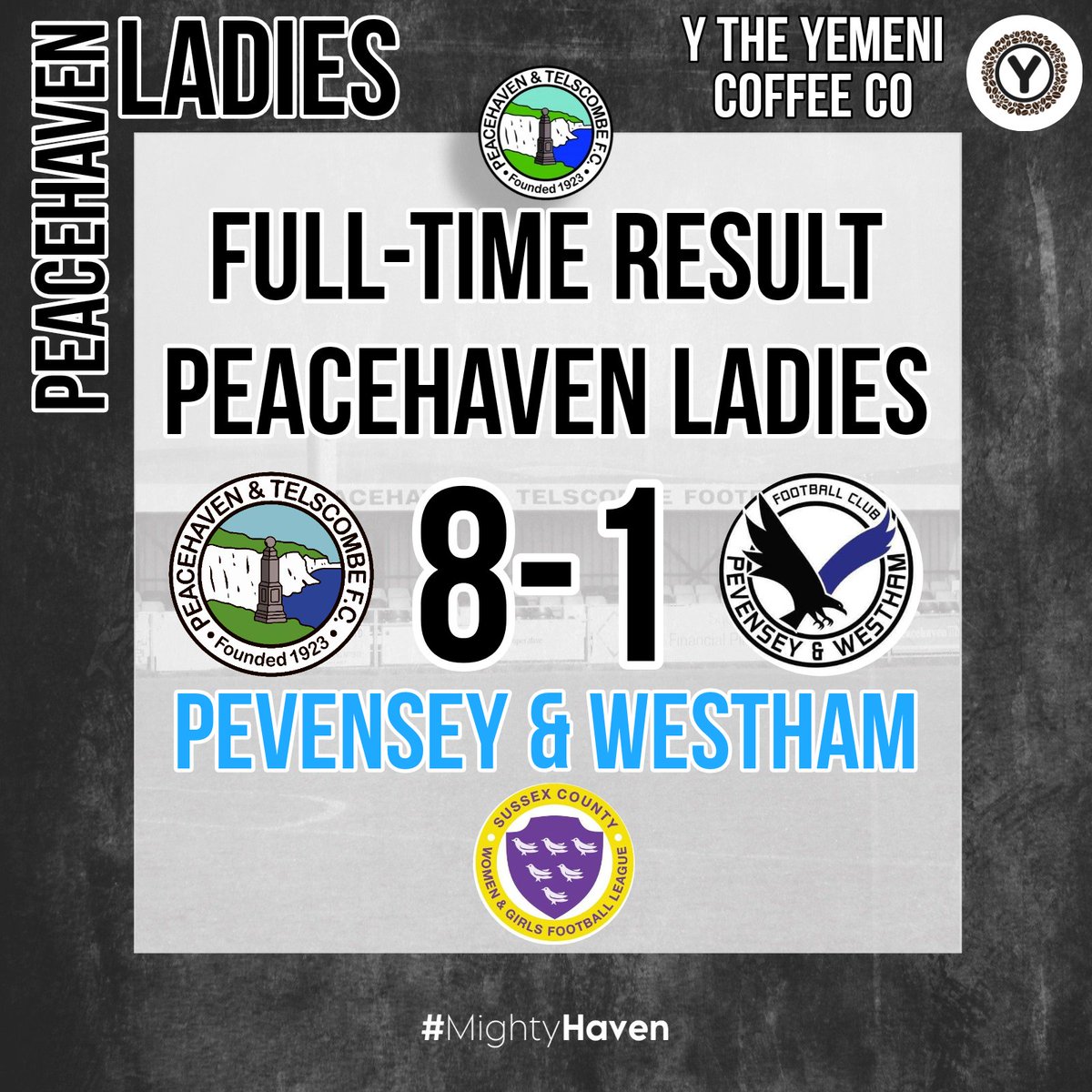 PeacehavenLFC's tweet photo. We finish the season with a bang, massive thank you to @PWLFCOFFICIAL for travelling up on a Monday night. Also a thank you to the 200+ in attendance!!! https://t.co/ZhLmunP9TN