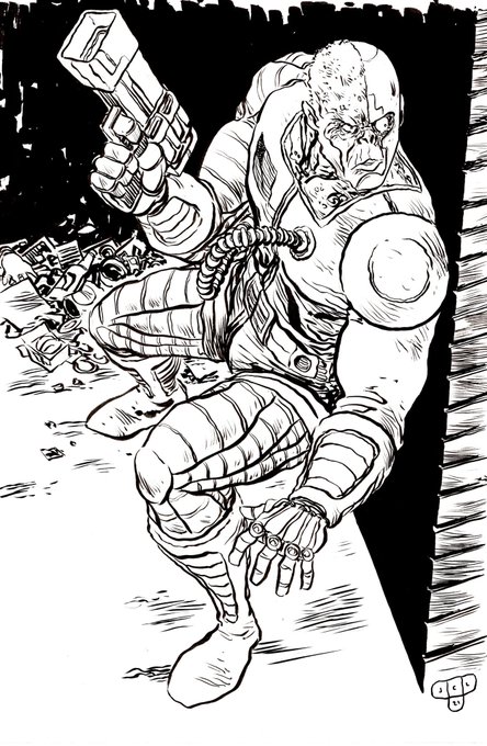 I was given artist choice for a commission, which will pretty much always mean Deathlok. 
