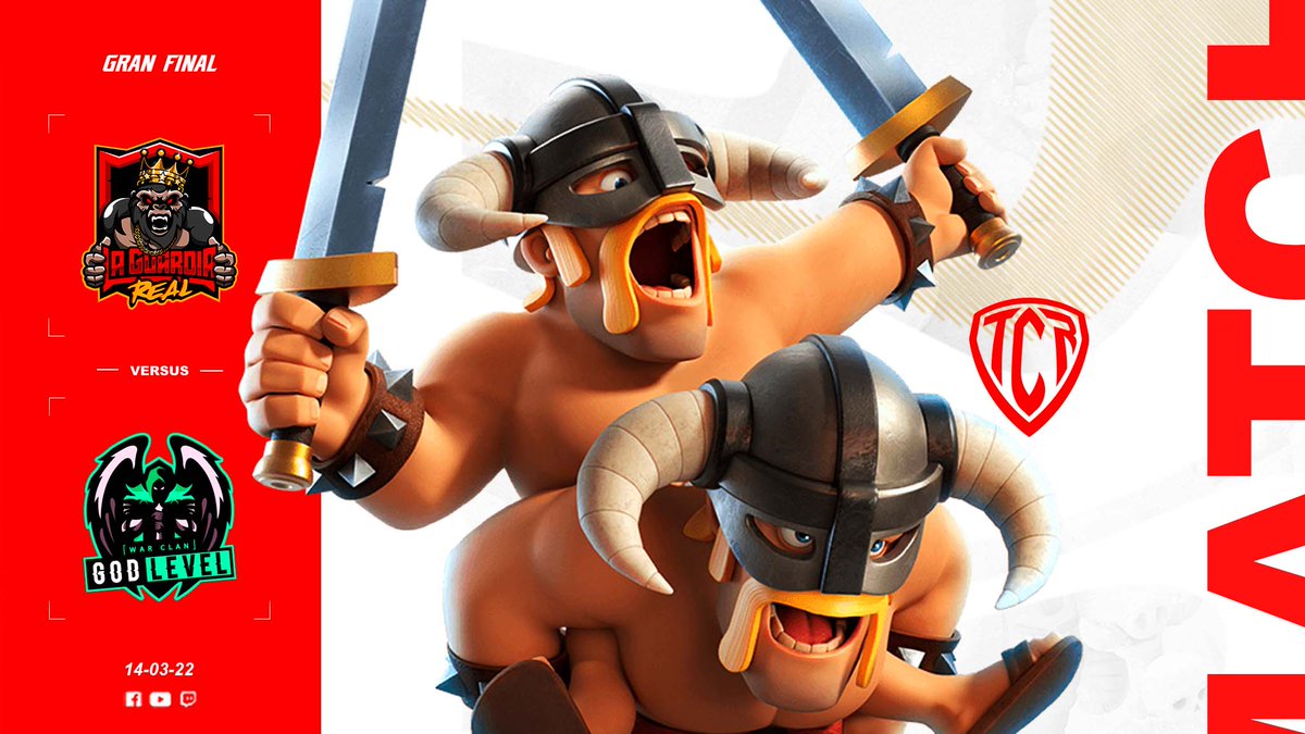 GRAN FINAL TCR MIXTO 

⚔️ <a href="/LaGuardiaRealGG/">LA GUARDIA REAL</a>  VS <a href="/Godlevelcoc/">GoD LeVeL</a>  

🗓️ 14 de marzo 
🕜 7:30pm MX  
🎬 <a href="/GaleasYt/">CrisGaleasYT</a>  @esteguyrafa_coc