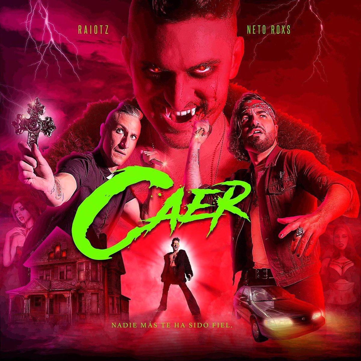 faunahits's tweet photo. Comienza la cuenta regresiva para “Caer” 🧛🏻‍♀️🩸una canción de Raiotz y Neto Roxs disponible este 24 de marzo en todos lados. 💥 
Pre-guarda para escucharla antes que nadie:
https://t.co/PZWIYAZCTU https://t.co/PmDFXH9226