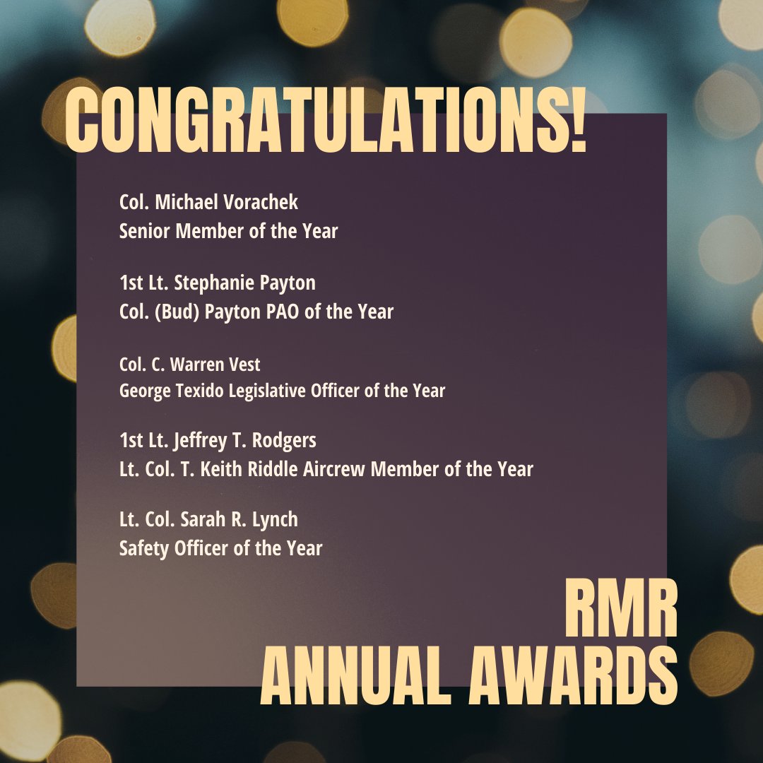 IdahoWingCAP's tweet photo. Congratulations to our Idaho Wing members who earned an award from the 2021 @RMRCAP annual awards! 
#CivilAirPatrol #Congratulations https://t.co/S9y3QVakOn