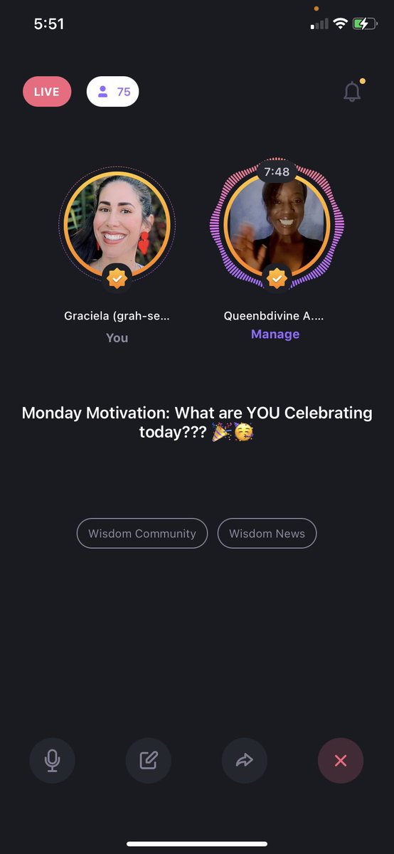 SoMCoaching's tweet photo. So many reasons to celebrate! Big things and all things but especially YOU and our amazing conversations on @joinWISDOM
What are you celebrating today? #joinwisdom #socialaudio
https://t.co/DFlzpO1ujY https://t.co/x1lJooKln4