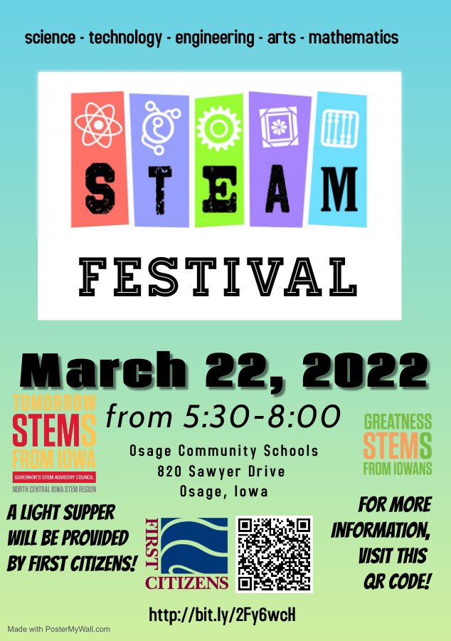 <a href="/OsageCSD/">Osage CSD</a> <a href="/NC_Iowa_STEM/">NC Iowa STEM Region</a> <a href="/neSTEMnet/">Northeast STEM Net</a> <a href="/NE_IA_STEM/">NE Iowa STEM Region</a> <a href="/IowaSTEM/">Iowa STEM</a> <a href="/CentralRivers/">Central Rivers AEA</a> <a href="/CS_Panthers/">Central Springs CSD</a> <a href="/RCSDWildcats/">Riceville Wildcats</a> Free meal and amazing activities open to all <a href="/codebreakeredu/">Code Breaker Inc.</a> <a href="/CharlesCityCSD/">Charles City Community Schools</a>