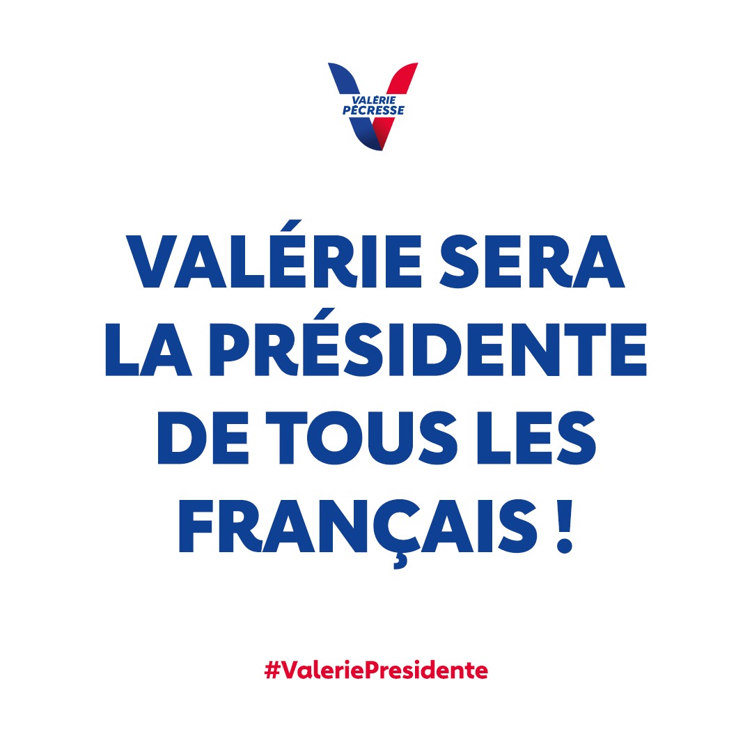 lesRepublicains's tweet photo. Valérie sera la présidente de tous les Français ! #FaceALaGuerreTF1 https://t.co/MlZRhP2unV