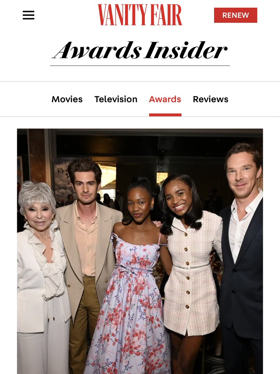 <a href="/VanityFair/">VANITY FAIR</a> <a href="/TheRitaMoreno/">Rita Moreno</a>  #thegents #andrewgarfield #BenedictCumberbatch