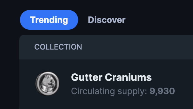 We're #1 trending on icy.tools