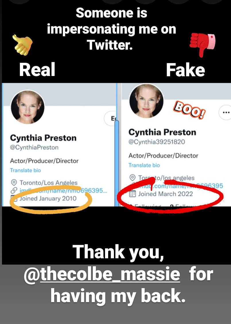 Cynthia Preston tweet media