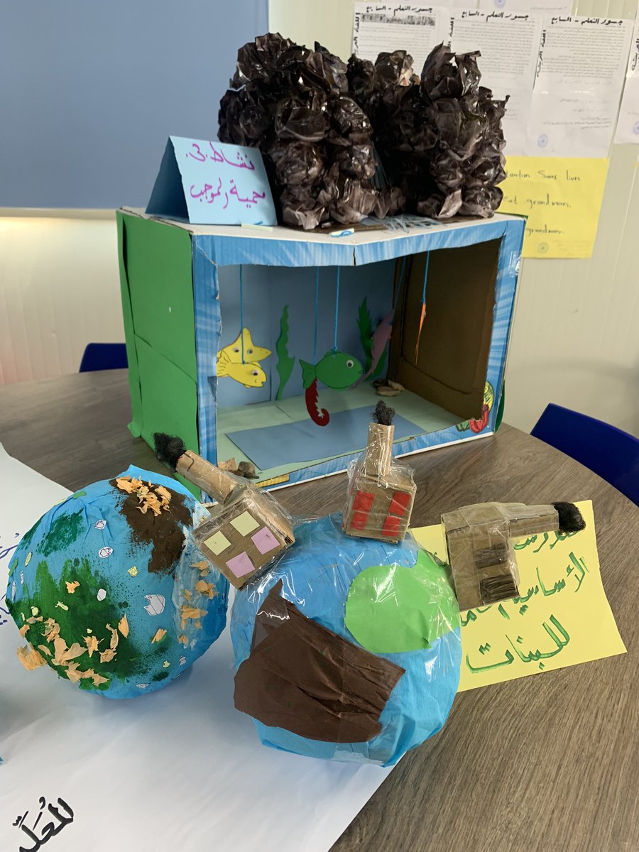 GWilsonClark's tweet photo. Students in Azraq Refugee camp caught up on lost learning over the winter vacation using Learning Bridges - the national blended learning program of @UNICEFJordan and @edugovjo https://t.co/XpTq1gz2rv