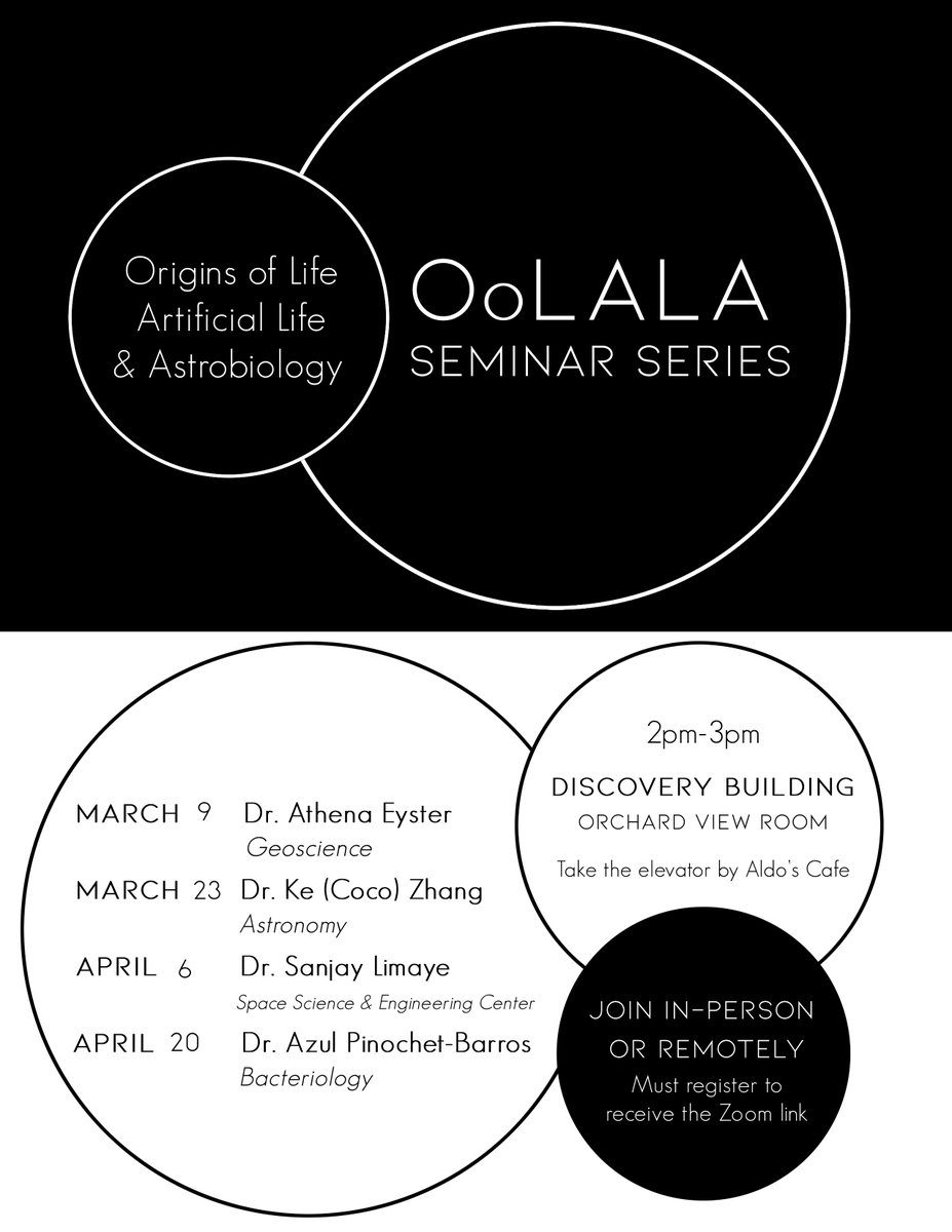 The next OoLALA Seminar will take place on Wed 3/23/22 at 2pm CT (not on 3/16/22 as previously indicated). Register to attend online here: bit.ly/3G2geAP