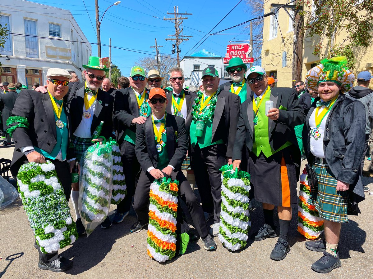 DavidMora's tweet photo. Thanks to everyone who came out to @IrishChanParade Saturday! We had the best time! 🍀🍺🇮🇪 #IrishChannelParade #NewOrleans #Sláinte https://t.co/zYaMsYFPHJ