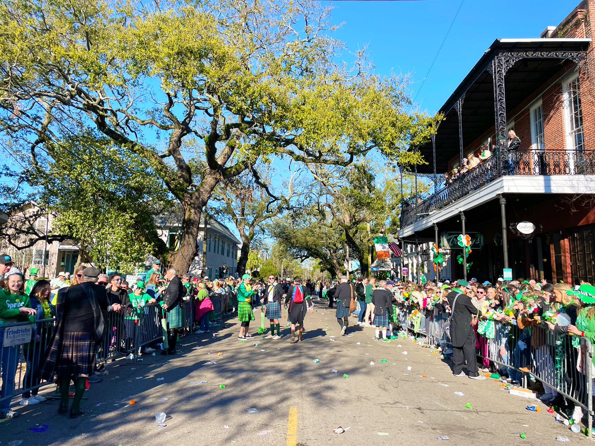 DavidMora's tweet photo. Thanks to everyone who came out to @IrishChanParade Saturday! We had the best time! 🍀🍺🇮🇪 #IrishChannelParade #NewOrleans #Sláinte https://t.co/zYaMsYFPHJ