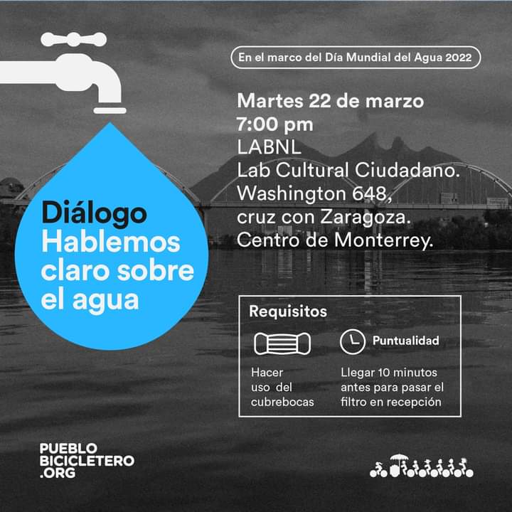 observatoriomty's tweet photo. Te invitamos este próximo 22 de marzo #DíaMundialDelAgua al diálogo "Hablemos claro sobre el agua", con la participación de nuestra directora, la Biól. Selene Martínez, en la moderación con especialistas en la materia. https://t.co/qbz4sGESyN
