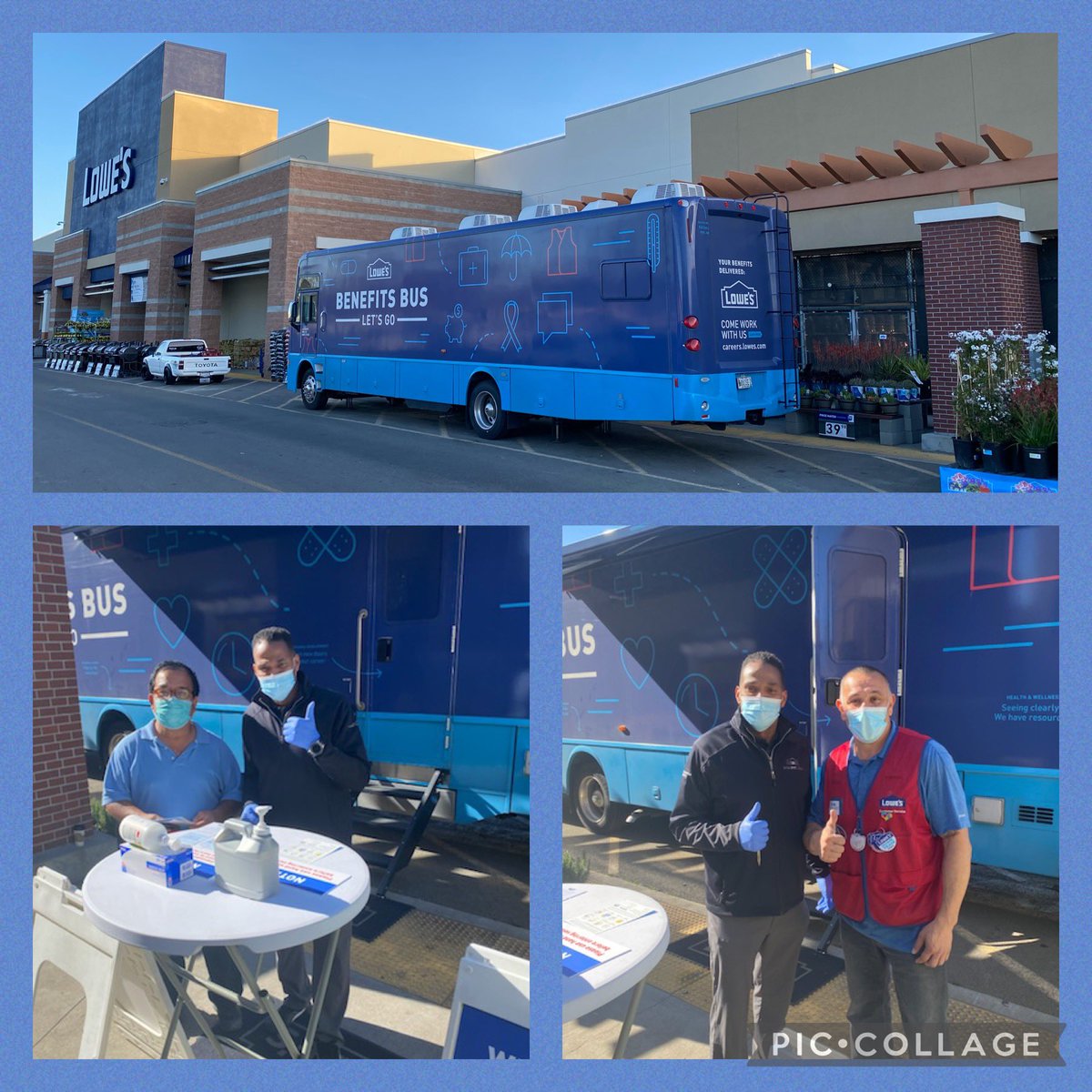 dfogg707's tweet photo. Lowe’s benefit bus is here! Very grateful to work for an amazing company that takes care of our associates! @jeffreynolds8 @wynsen @Drea2790Lowes @DennisStore2790 https://t.co/wodBOg3aOF