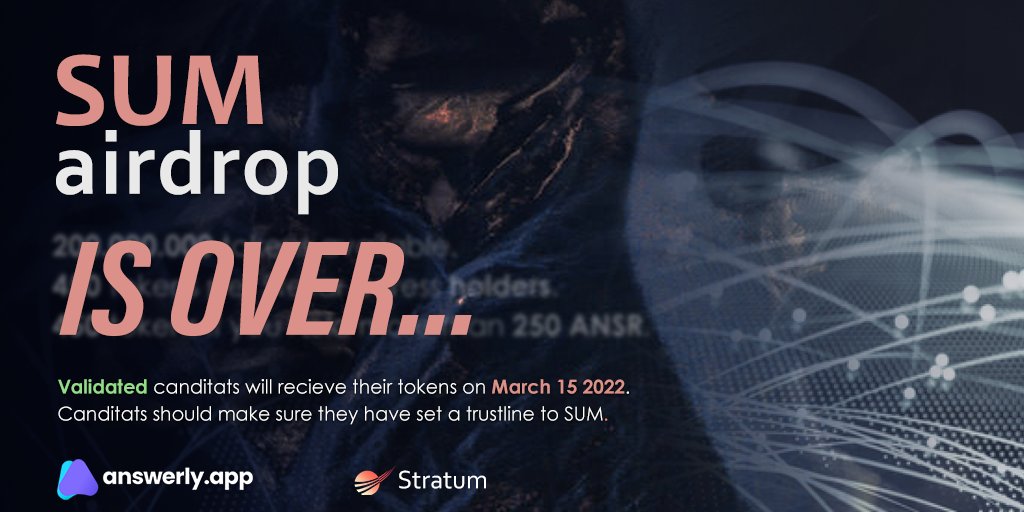 stratumdevelop's tweet photo. For claiming the bonus SUM for retweet, please send a DM with your Stellar address on Twitter.

We got some problems with the Twitter API.
Check your candidature here:
https://t.co/nQYSFbjMZm

All entries are over. 
Tomorrow, the rewards will be sent to all! https://t.co/oYurti6Y17