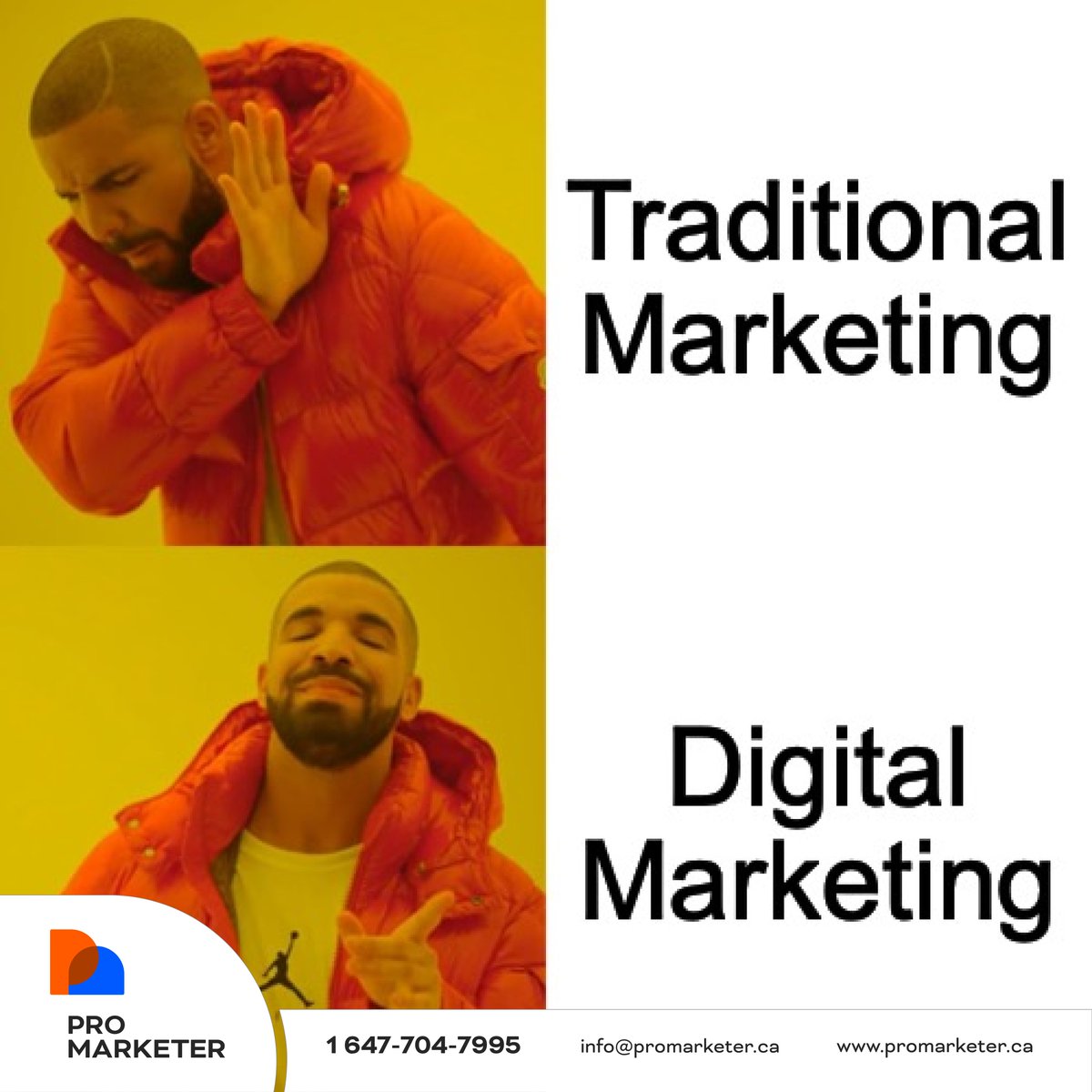OnlyProMarketer's tweet photo. Digital marketing uses the internet and other technologies to reach smaller businesses or consumers in advertising products and services.

It’s more flexible, cheaper and can maximize exposure. 

#promarketer #memes #marketingmemes #memesdaily #funnymemes https://t.co/3ALR0TqGZF
