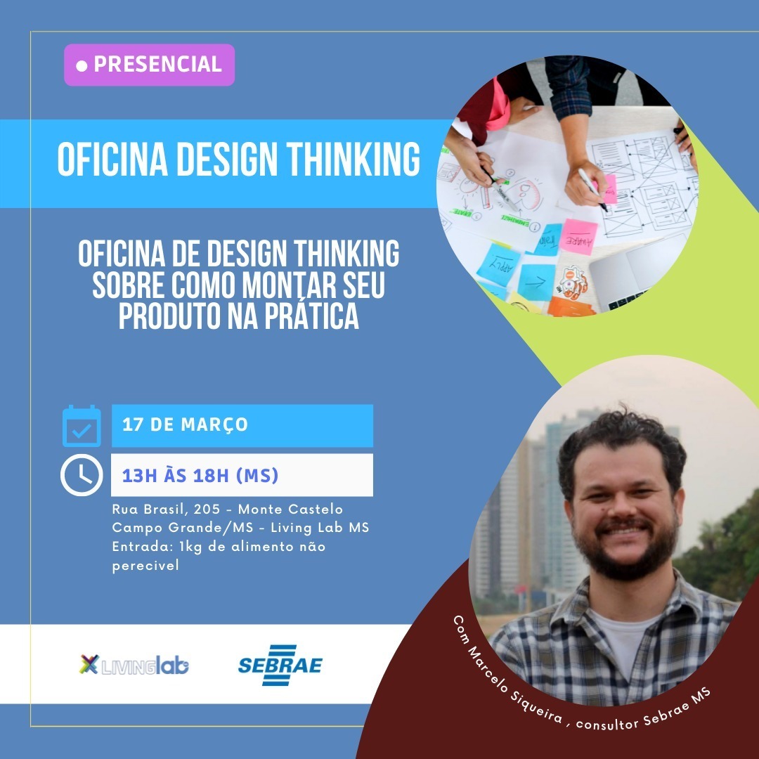 LivingLabMS's tweet photo. O evento abordará a temática Design Thinking, utilizando uma abordagem para gestão que incentiva a criação de soluções inovadoras através de ferramentas como o Duplo Diamante. 
Link de inscrição: https://t.co/xBMH2u6ssI https://t.co/zEQTundL8d