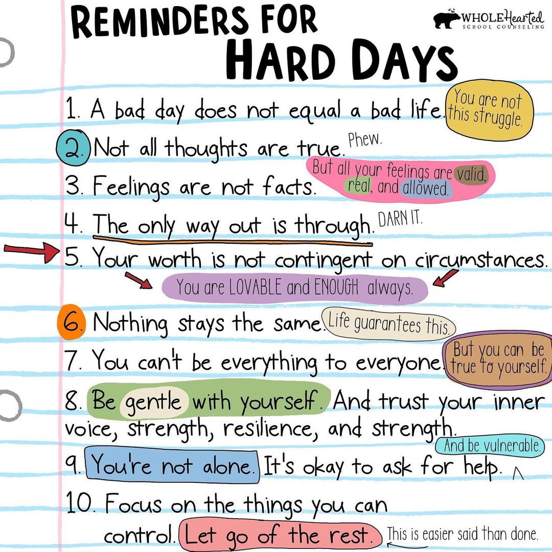 Show this to your child whenever they have a tough day.

📸 Whole Hearted School Counseling