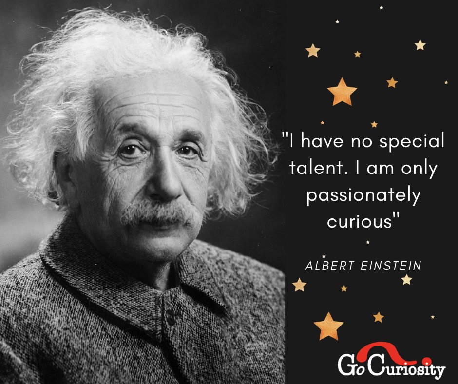 GoCuriosity's tweet photo. Happy Birthday #AlbertEinstein! 

#AlwaysBeCurious #curiosity #learning #OnThisDay https://t.co/unNGlz46zQ