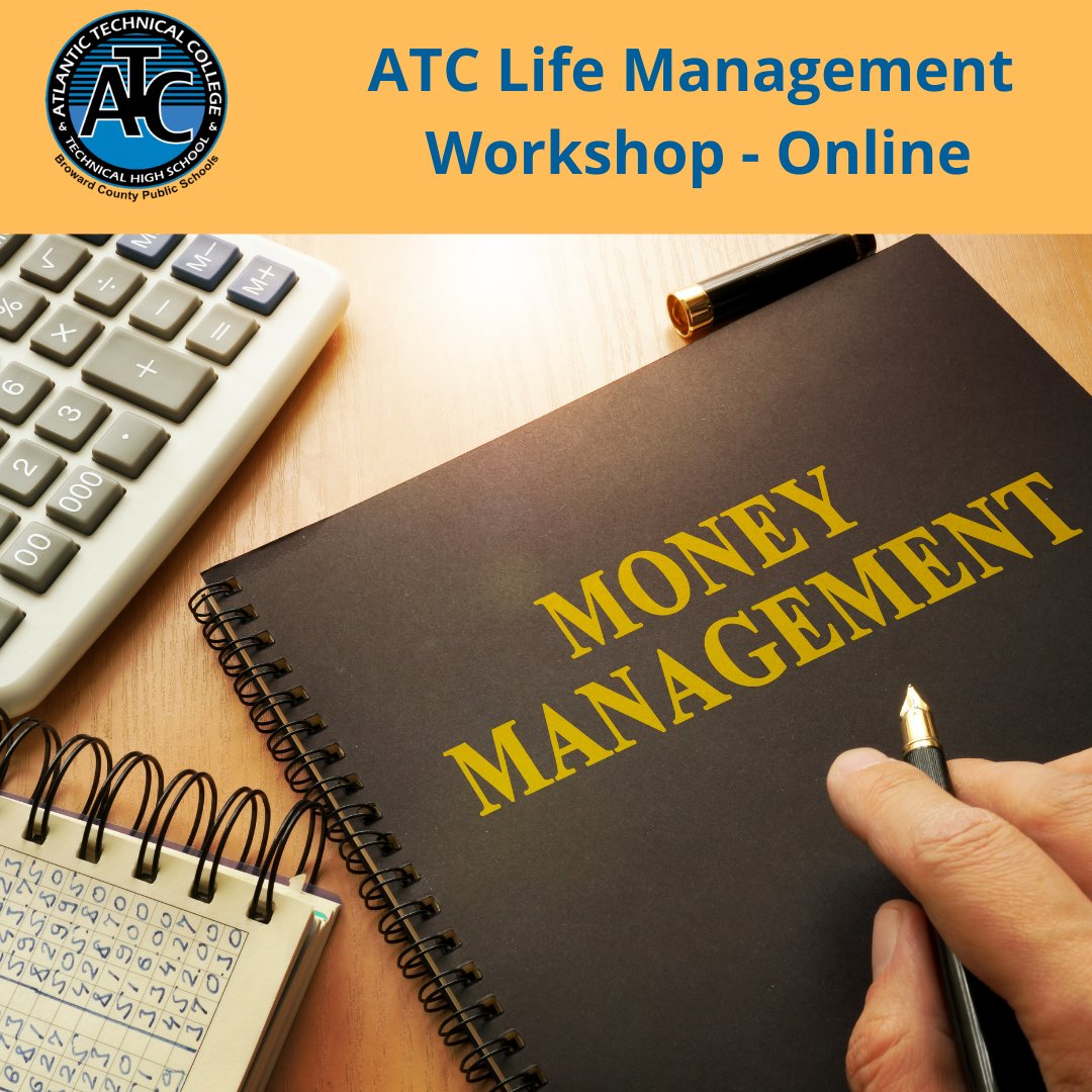 ATCTechCollege's tweet photo. Join ATC’s Money Management Worship on March 17th from 1:00 p.m. – 2:00 p.m. Learn budgeting and financial planning tools to get rid of money stress and manage your cash flow. To register visit https://t.co/xnScqxJ2Rf.
#ATC #technicalcollege #Fltechcolleges #budgeting https://t.co/oROcU4tclS