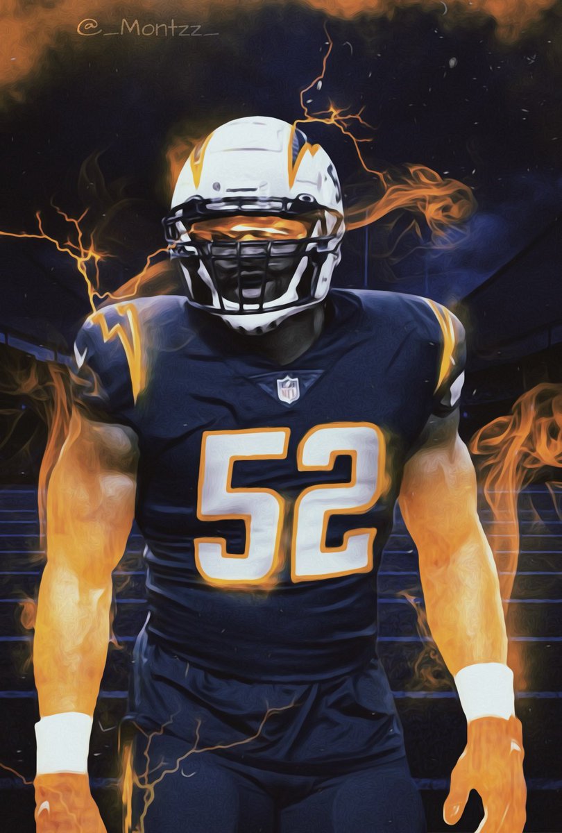 Arobzz_'s tweet photo. Khalil Mack chargers edit. Painful to make this 😭 please RT or tag any chargers fans that you know https://t.co/Gcv0HbPkfD