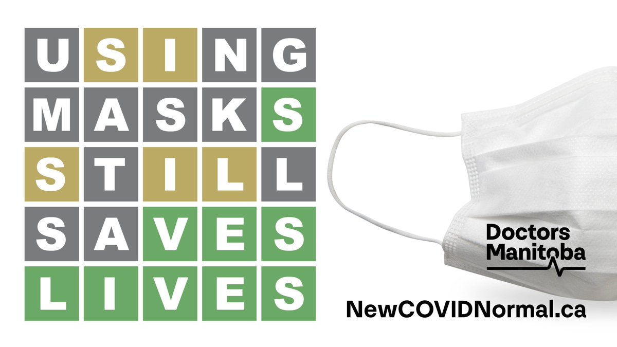 Check out today's #WORDLE 😉

An important reminder as pandemic restrictions are lifted, COVID is still here &amp; many are still at increased risk.

⚠️Assess the risks
😷Wear a mask
💉Get vaccinated &amp; boosted
🤒Stay home when ill
🤗Be kind

Learn more: NewCOVIDNormal.ca