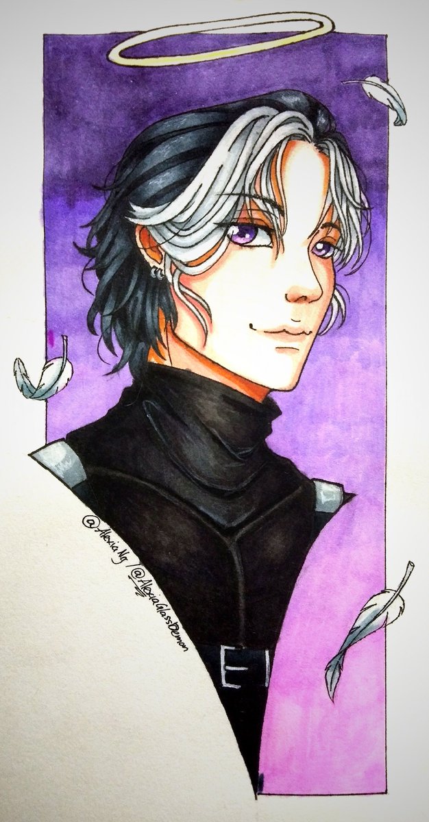 AlexiaCrystaliz's tweet photo. Genderbent of my angel avatar oc male version. I want to do a short video i saw on instagram so is a secret am doing π€π
#traditionalart #drawing #art #artwork #maleocs #myartstyle #myocs #headshot #maleangel https://t.co/aN7gwd3FlX