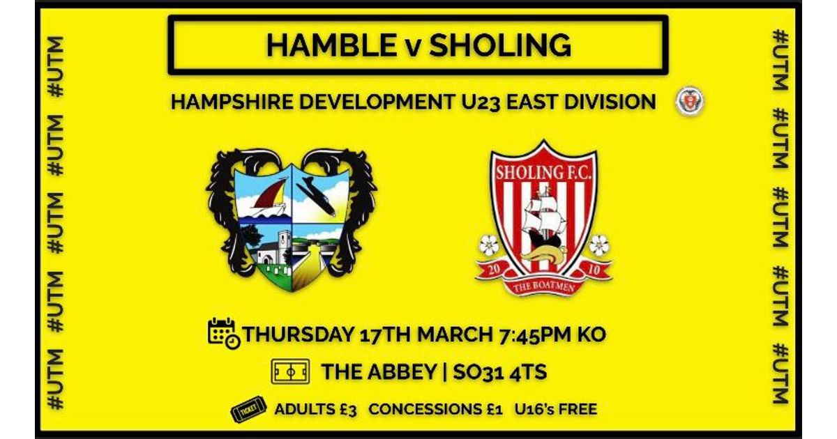 U23 Hamble v Sholing
pitchero.com/clubs/hamblecl…