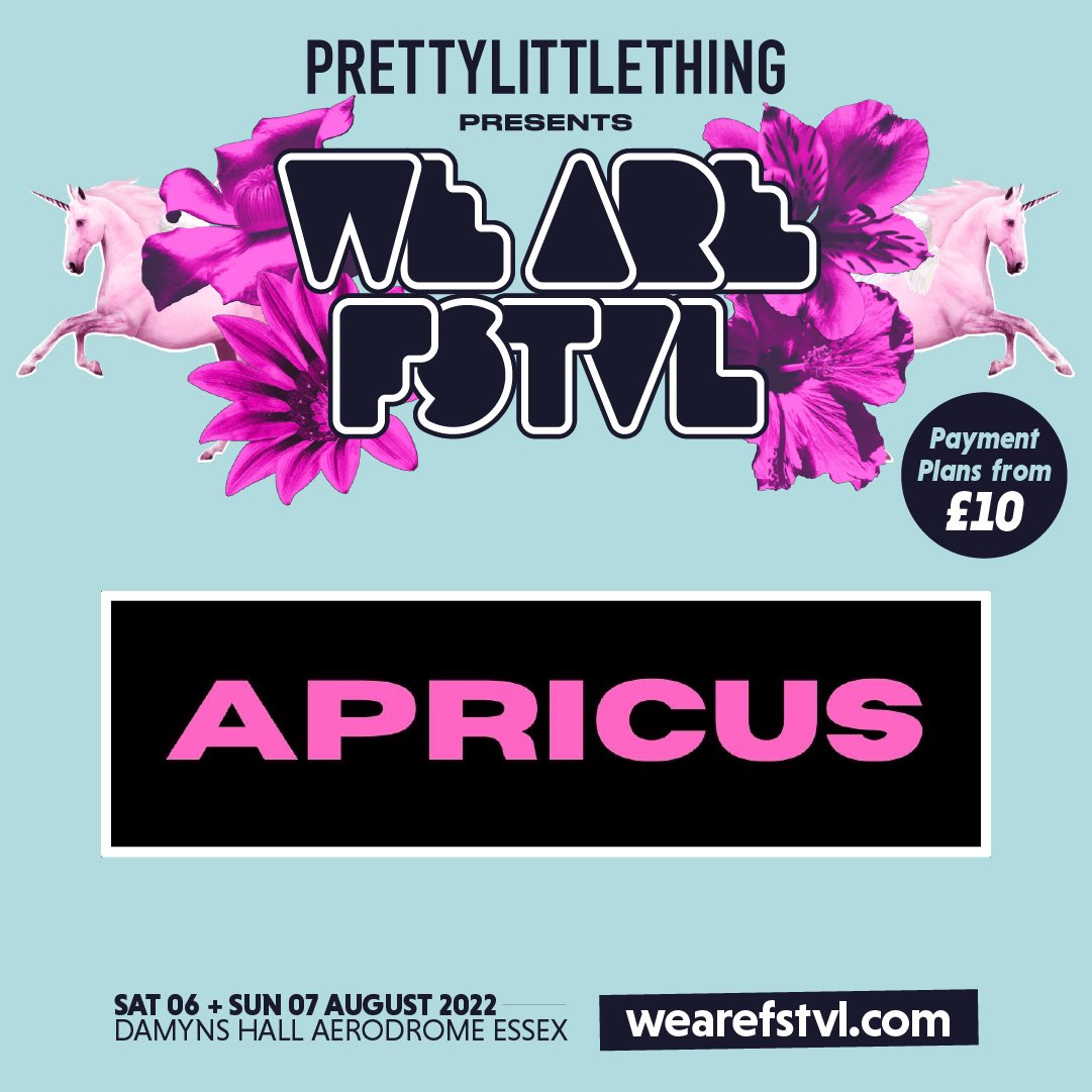 We are very happy to announce we will be working alongside <a href="/wearefstvl/">wearefstvl</a> this year!
For discounted tickets use the link in our bio or use our DISCOUNT CODE: APRICUS