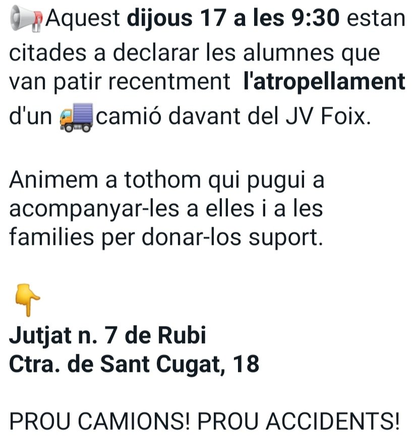 AFAJVFoixRubi's tweet photo. 💪💪
#StopCamions
#CamiUllastrell
#rubicity
#prouaccidents
@AjRubi https://t.co/jN0IpjKNWS