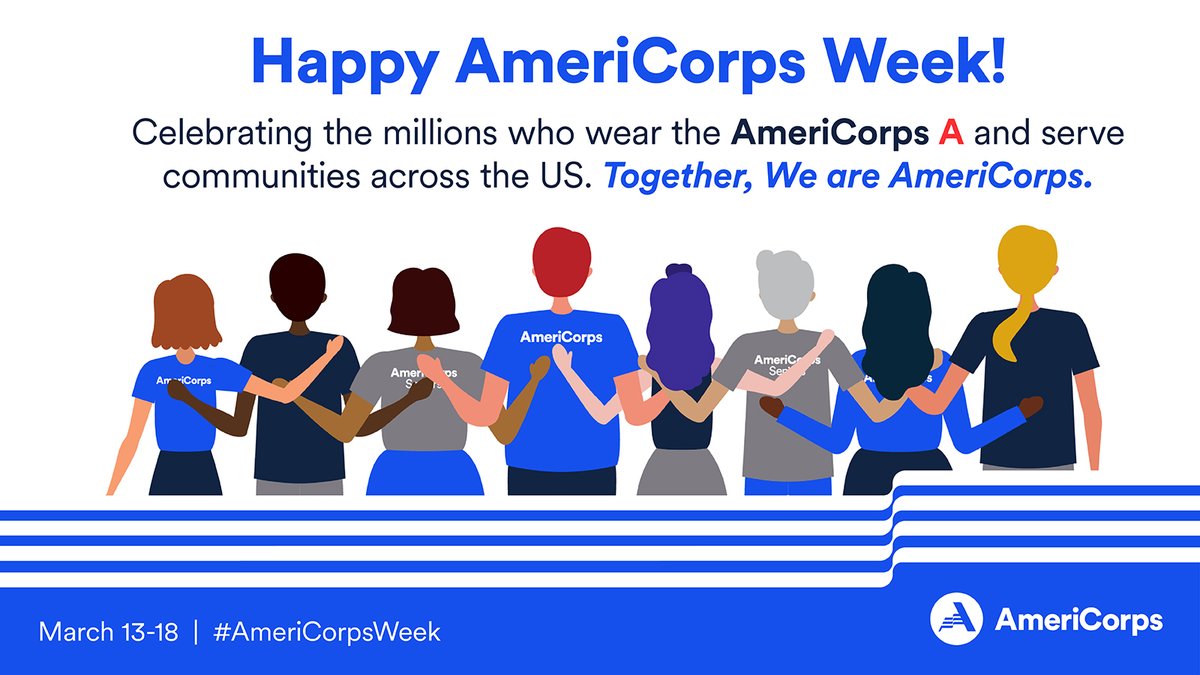 Happy #AmeriCorpsWeek! Time to celebrate what’s possible when we unite in service &amp; find solutions to our most pressing problems. Let's encourage more Americans to put on the <a href="/AmeriCorps/">AmeriCorps</a> 🅰️ &amp; make a difference every day! Learn more: AmeriCorps.gov/Serve #WeAreAmeriCorps