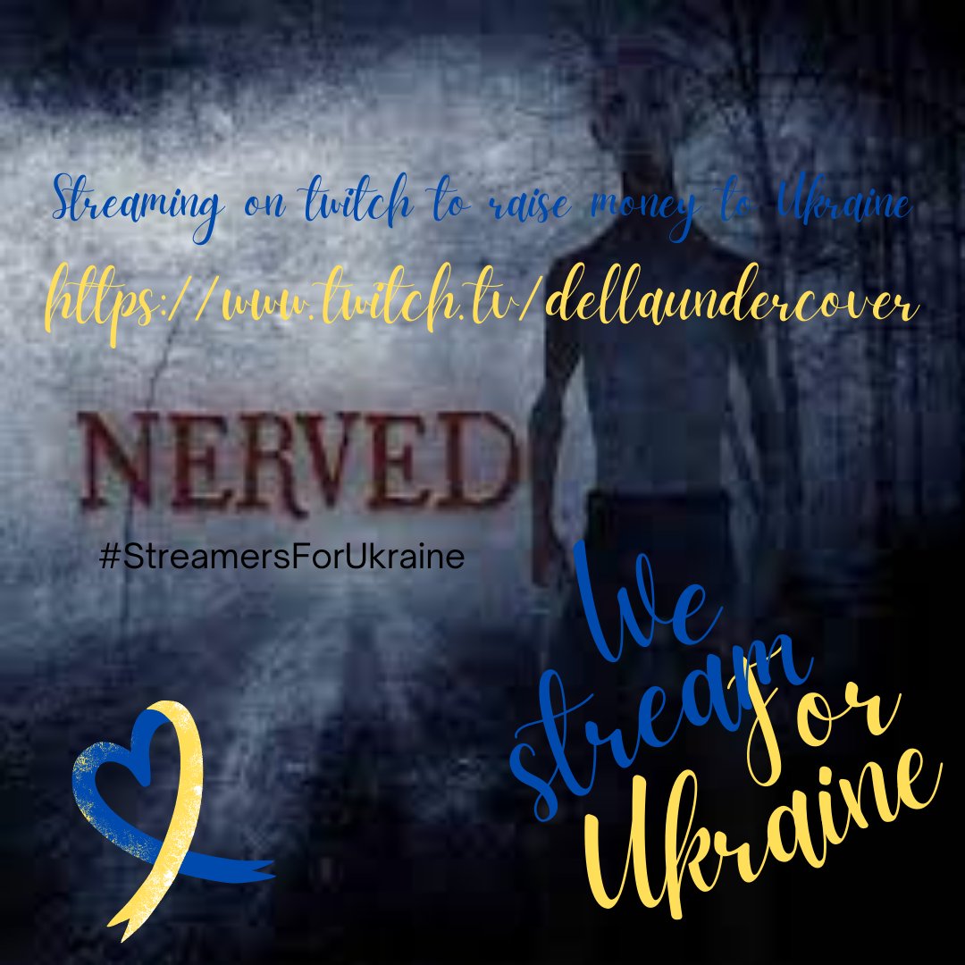 ActualDella's tweet photo. Lets raise money for Ukraine to help @HelpfulPixels fund raise #StreamersForUkraine I will stream on my channel and you can donate to scare me under the stream. many sounds from donation on 0,01 £. link in bio. hope i see you there <3 https://t.co/E4zh3xtNkf