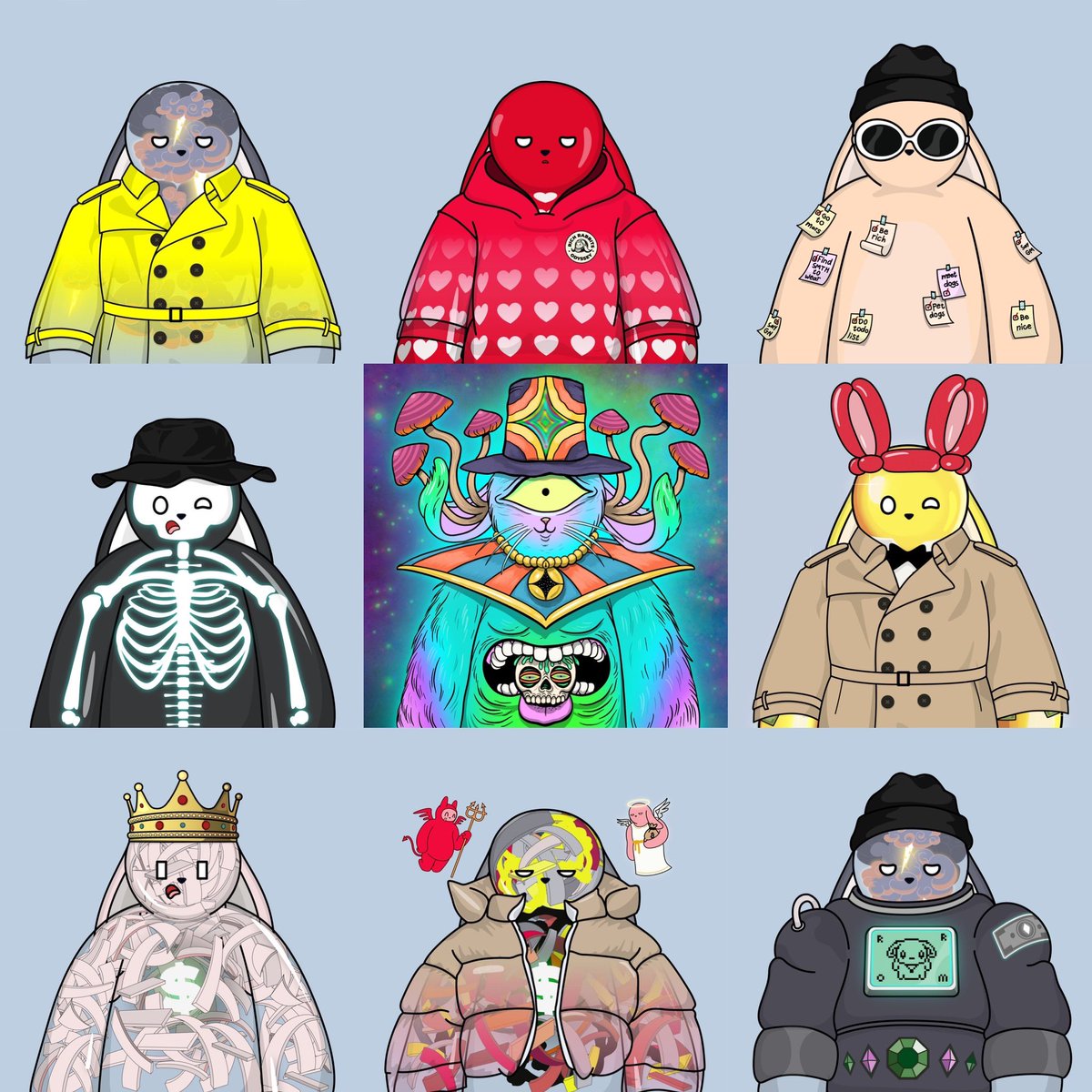 GoOfficeNinja's tweet photo. I’m not usually this pushy but, I actually think y’all really sleeping if you’re not at least recognizing how dope these @MoondogsNFT #RichRabbit sneak peeks are. Every time I see one, I want it to be my #PFP.

Look at these yo. Dope af IMO.

#Moondogs #DontSleep #NFA https://t.co/OP9em8kmiz
