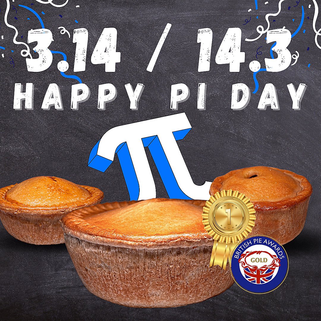 BowenPies's tweet photo. Happy International Pi Day!🎉

Some would say Pies &amp; Maths don’t go together…. but when you know our “Create Your Own Pie Box” is 20% OFF!
It’s a different story.😋

Take a look, with 18 selections to choose from!

#BowenPies #PieBox #Pi #PiDay https://t.co/9e8APocqOc