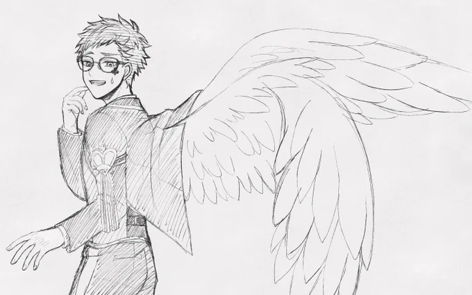 フォロワーさんに触発されて描いたらくがき 
