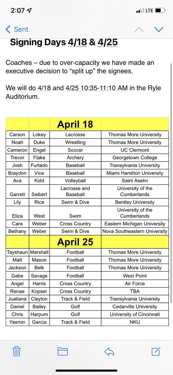 Ryle High School Athletics tweet media